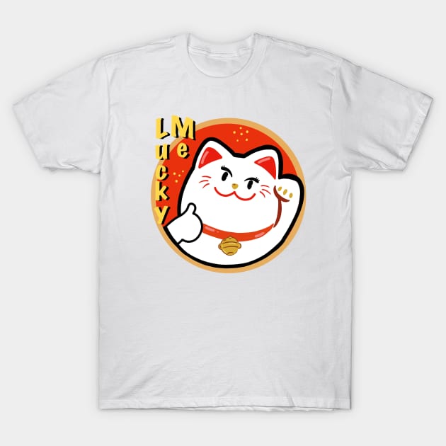 Lucky Cat Symbol T-Shirt by RiyanRizqi